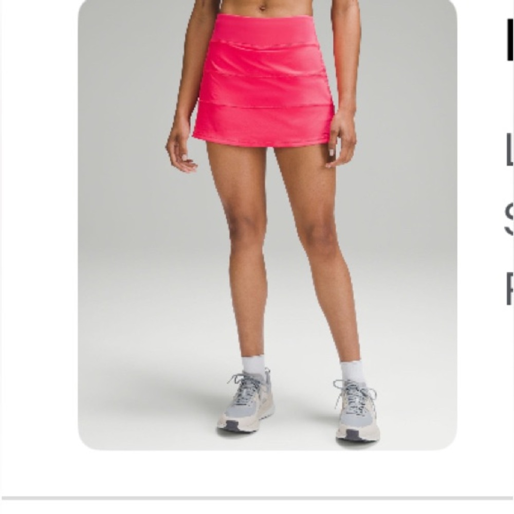 Lululemon Pace Rival Mid-Rise Skirt- Long in Lip Gloss!